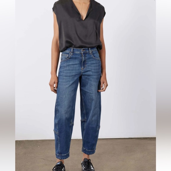 Ruti THE ULTIMATE BARREL LEG JEANS 2.0 in Indigo 2 NWT